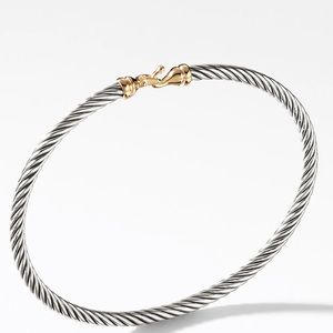 David Yurman 4mm Buckle Bracelet 18K